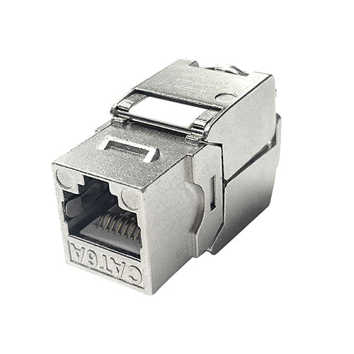 CAT6A 180-Degree Shielded Pass-Through Network Module