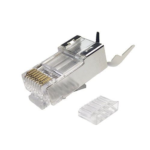 CAT7 Shielded Two-Piece Connector (1.3MM Hole Gold-Plated)