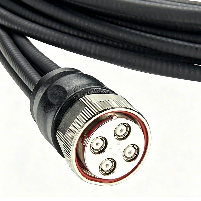 MQ4 Cluster Jumper RF Cable Assembly (1/4" HF, 4.3/10 Male)