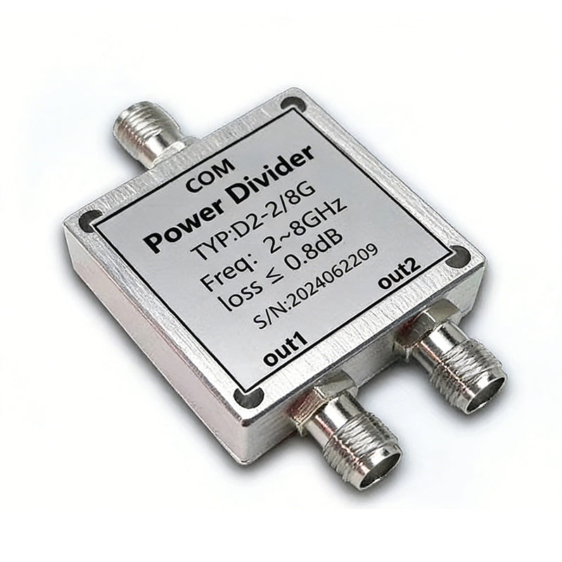 2-8GHz SMA 2-Way Power Divider (Model D2-2/8G)
