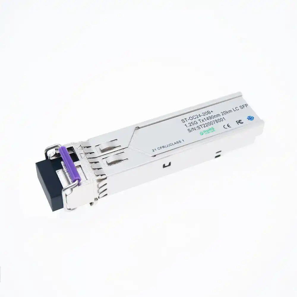 1.25Gbps Tx1490/Rx1310nm 20km SFP Bi-Directional Transceiver