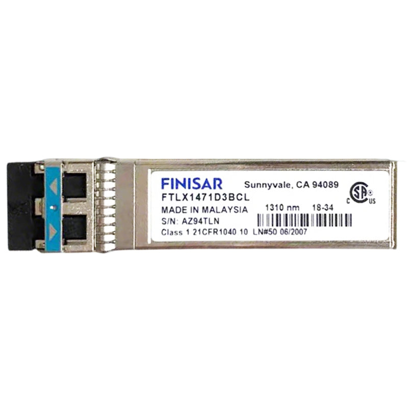 Finisar FTLX1471D3BCL 10Gbps SFP+ long-reach optical transceiver