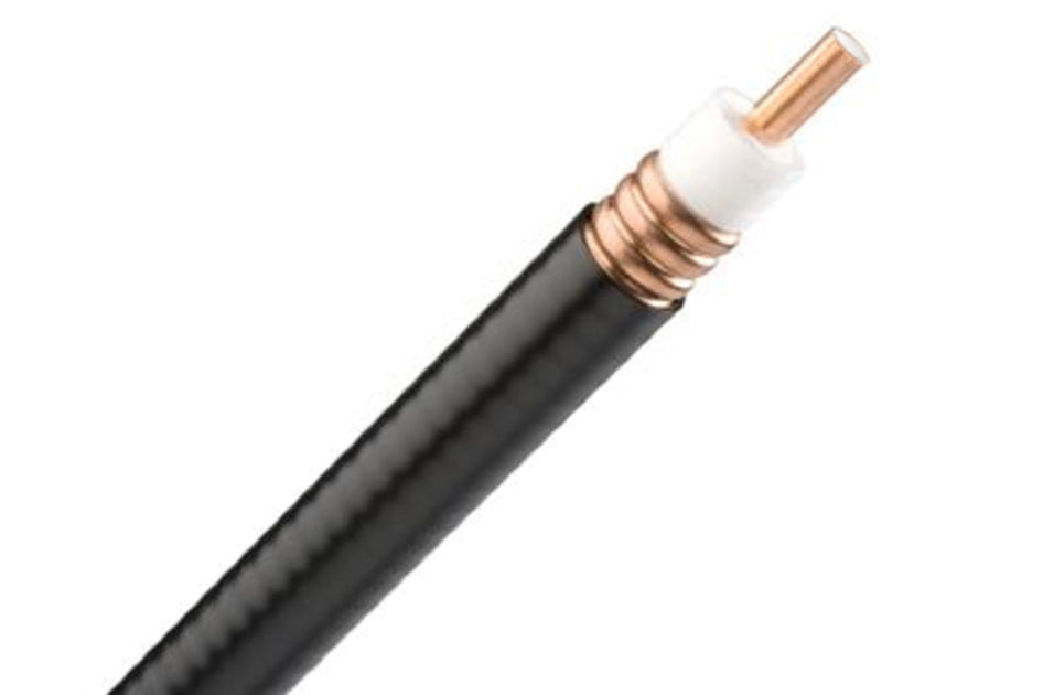 ANDREW AVA5RK-50FX Coaxial Cable, corrugated copper, 7/8 in
