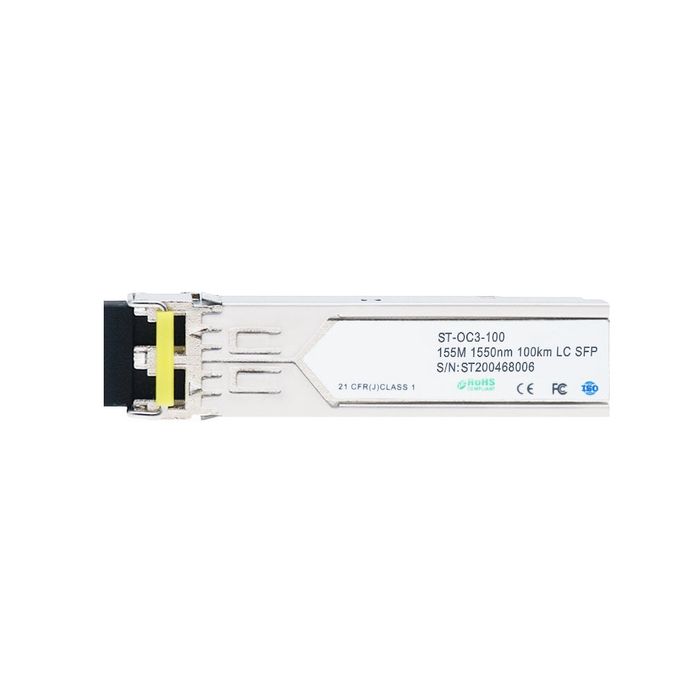155Mbps 1550nm 100km DFB SFP Optical Transceiver