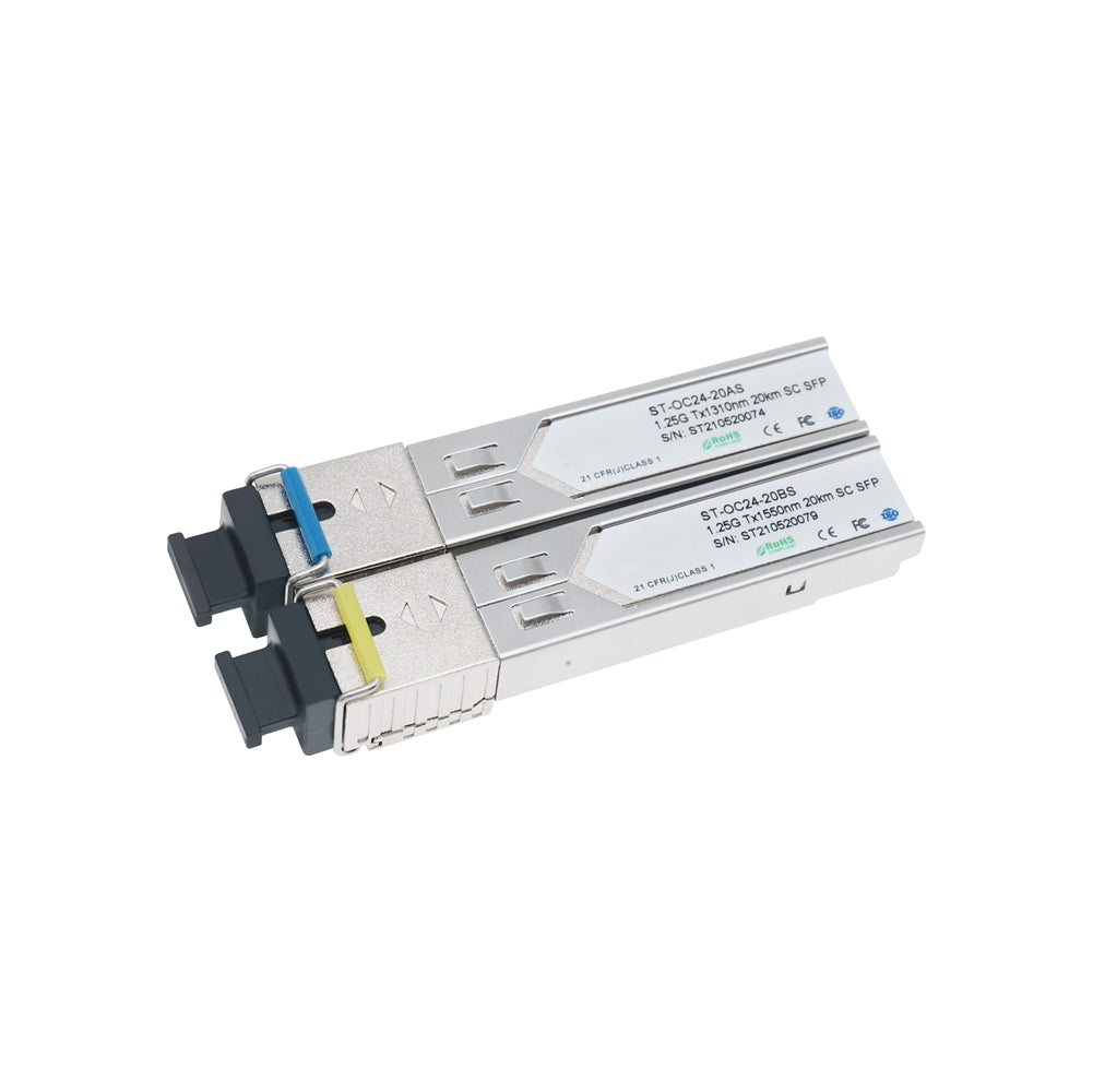1.25Gbps Tx1550/Rx1310nm 20km SFP Bi-Directional Transceiver