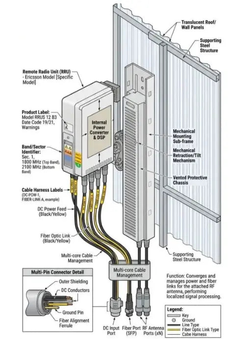 Ericsson RRU Explained: Components, Cables ans Installation