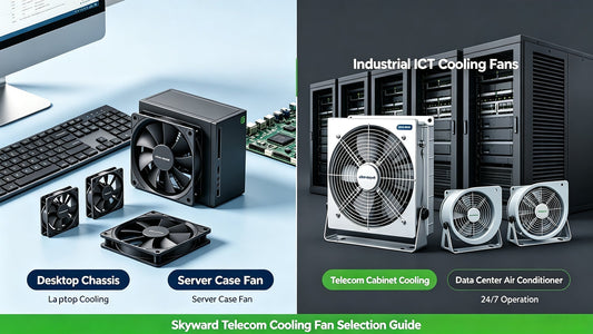 Cooling Fan Types: PC Fans vs Industrial ICT Fans for Telecom Cabinet & Data Center HVAC