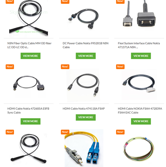 Nokia Flexi Multiradio & AirScale 4G/5G Macro Base Station Cables