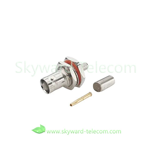 BNC Connector BNC Female Coaxial Connectors JACK BLKHD GOLD