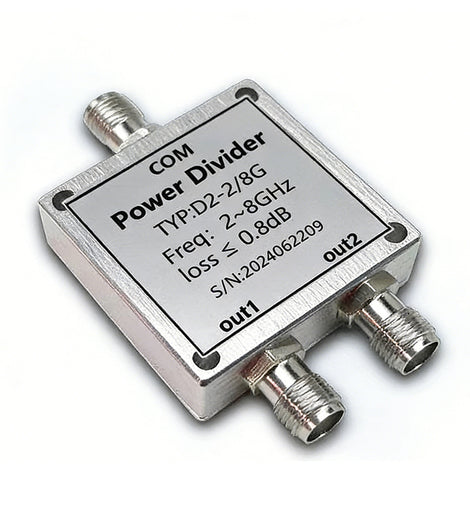 2-8GHz SMA 2-Way Power Divider (Model D2-2/8G)