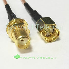 RP SMA Male SMA Female Coaxial Cable Copper Feeder Wire For WIFI 3G 4G Antenna