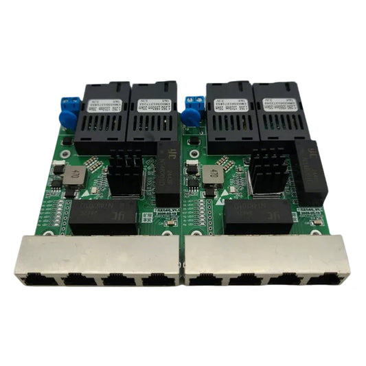 Gigabit 2 Fiber 4 Ethernet Port Switch Motherboard