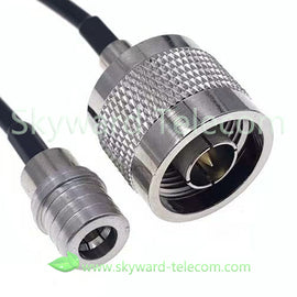 QMA MALE to N MALE Coaxial RF Cable connector