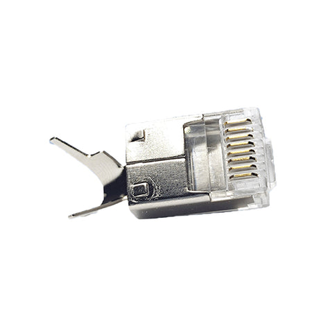 CAT6A FTP Shielded Short-Body 2-Piece RJ45 Connector with Dovetail Clip (Industrial)