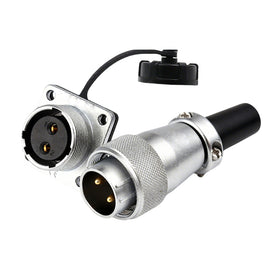  WS20 Series 2-Pin Aviation Connector Waterproof Power Plug IP67