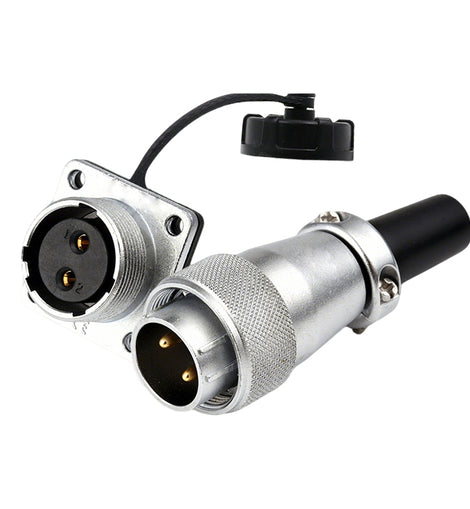  WS20 Series 2-Pin Aviation Connector Waterproof Power Plug IP67