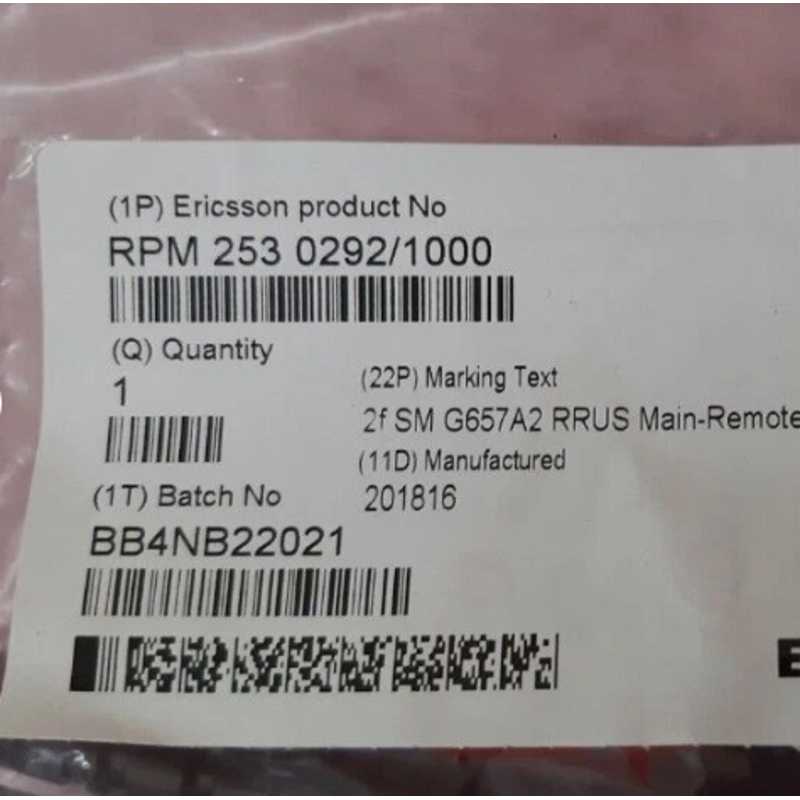 Ericsson RPM 253 0292 Series | Outdoor CPRI FTTA fiber optic cable | DLC/FLX-DLC/FLX-SM-5.0