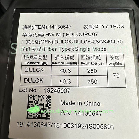 Huawei Optical Cable Parts,14130647 DLC/UPC