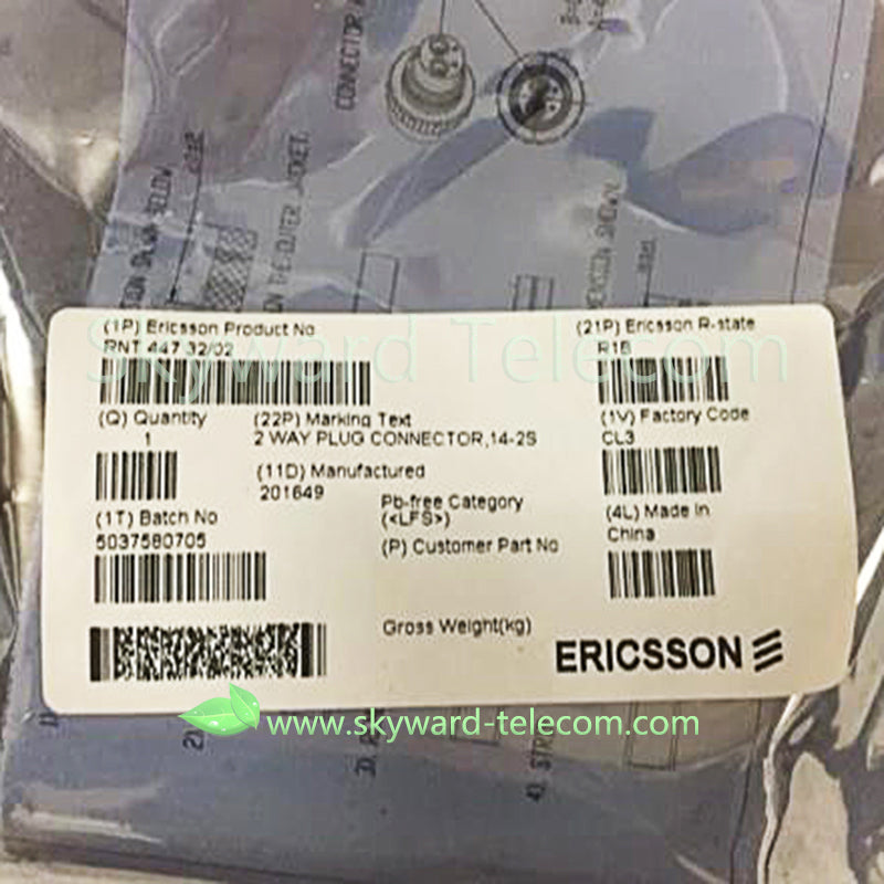Ericsson RNT 447 32/02 2 Way Plug Connector