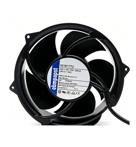 6318/17TU Original Inlet DC48V 15W 5-Wire Cooling Fan