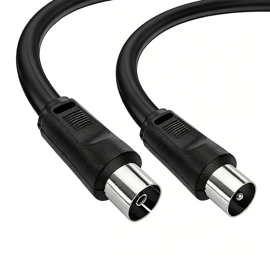 75 Ohm TV Antenna Coaxial Cable Male to Female connectors
