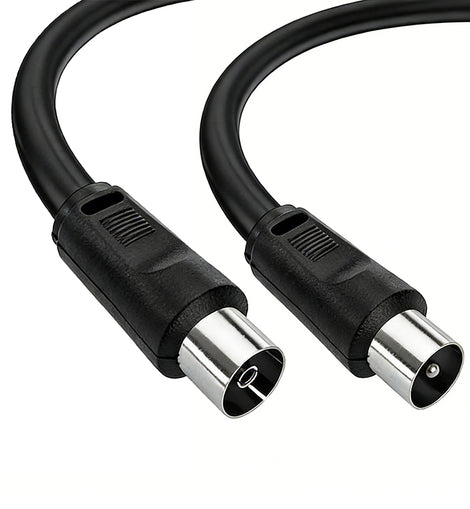 75 Ohm TV Antenna Coaxial Cable Male to Female connectors