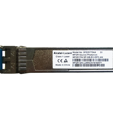 Alcatel-Lucent (Nokia) 3FE25775AA 01 1000BASE-EX SFP Optical Transceiver