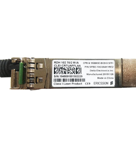 Ericsson RDH 102 70/2 R1A (SPBD-10G3A4K1RE2) 10G BIDI SFP+ optical transceiver
