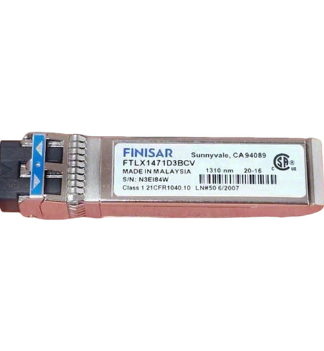Finisar FTLX1471D3BCV 10Gbps SFP+ long-reach optical transceiver