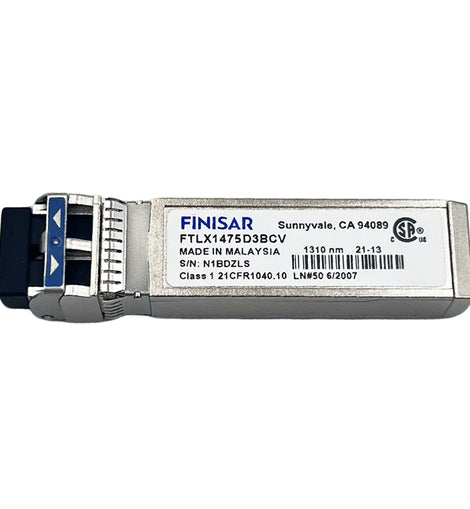 Finisar FTLX1475D3BCV 10Gbps SFP+ extended-reach optical transceiver