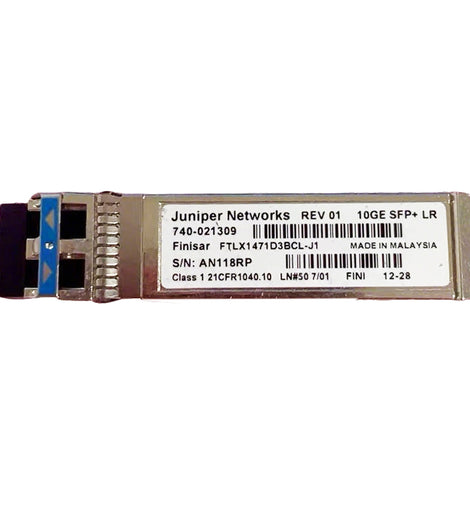 Finisar FTLX1471D3BCL-J1 (Juniper 740-021309) 10Gbps SFP+ long-reach optical transceiver