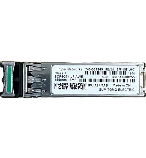 Juniper 740-031849 (Sumitomo SCP6G74-J7-AWE) 1Gbps SFP long-haul optical transceiver
