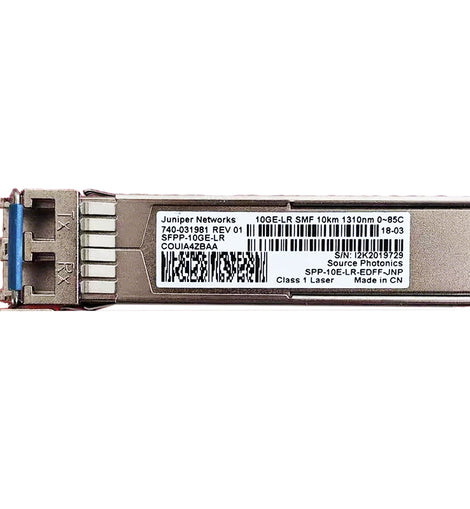 Juniper 740-031981 (Source Photonics SPP-10E-LR-EDFF-JNP) 10Gbps SFP+ long-reach optical transceiver