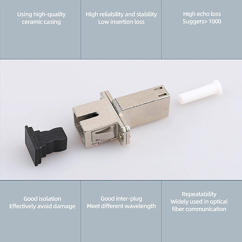 LC-SC Simplex Fiber Optic Adapter