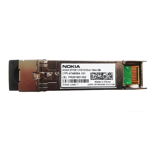 Nokia AOXA 474906A.101 25G SFP28 BIDI (Bi-directional) optical transceiver