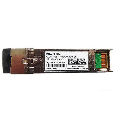 Nokia AOXA 474906A.101 25G SFP28 BIDI (Bi-directional) optical transceiver