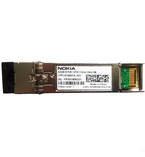 Nokia AOXB 474907A.101 25G SFP28 BIDI (Bi-directional) optical transceiver