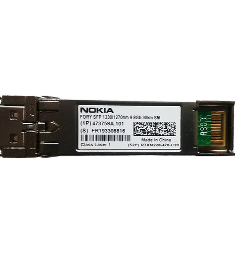 Nokia FORY 473758A.101 9.8G SFP BIDI (Bi-directional) optical transceiver