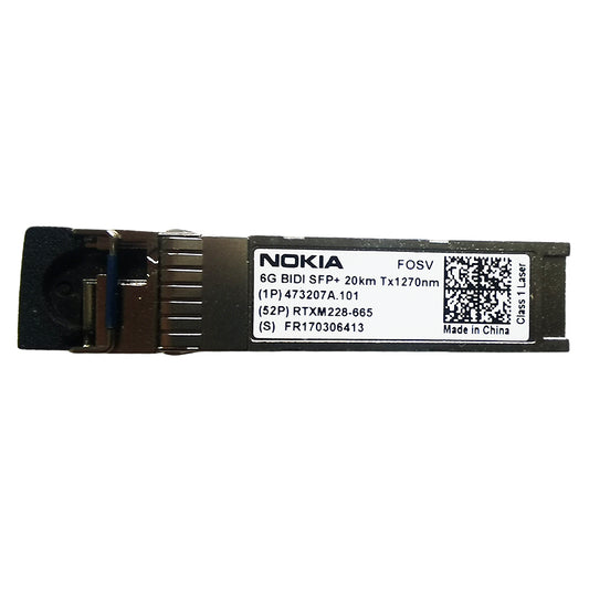 Nokia FOSV 473207A.101 6G BIDI (Bi-directional) SFP+ optical transceiver