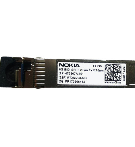 Nokia FOSV 473207A.101 6G BIDI (Bi-directional) SFP+ optical transceiver