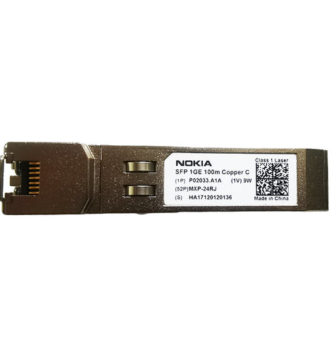 Nokia P02033.A1A 1Gbps SFP copper transceiver (RJ45)
