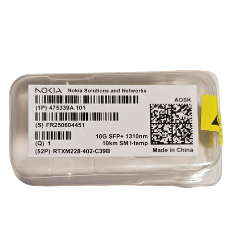 Nokia 475339A.101 (AOSK) SFP+ optical transceiver