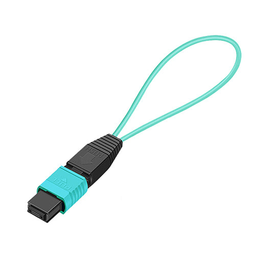 MPO Multi-Mode OM3 Loopback Adapter (8/12/24-Core, Pull-Ring Type)