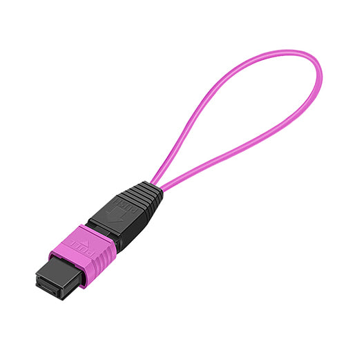 MPO Multi-Mode OM4 Loopback Adapter (8/12/24-Core, Pull-Ring Type)