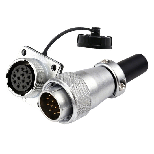 WS20 Series 12 Pin Aviation Connector Waterproof Power Plug IP67