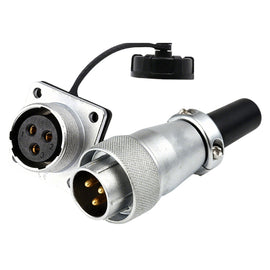 WS20 Series 3 Pin Aviation Connector Waterproof Power Plug IP67