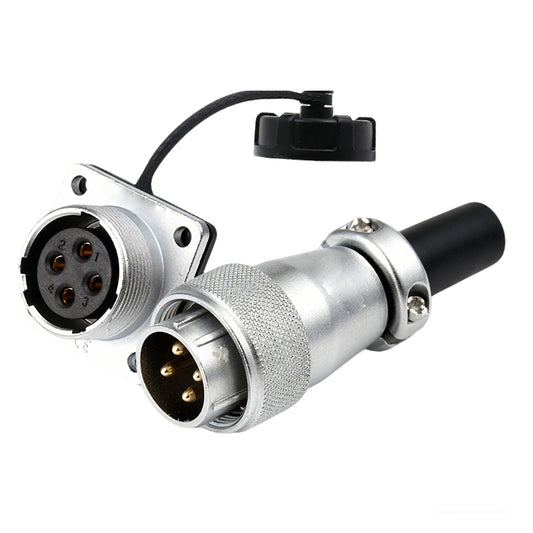 WS20 Series 4 Pin Aviation Connector Waterproof Power Plug IP67