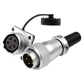 WS20 Series 5 Pin Aviation Connector Waterproof Power Plug IP67