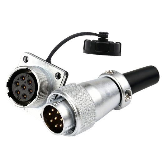 WS20 Series 7 Pin Aviation Connector Waterproof Power Plug IP67