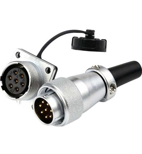 WS20 Series 7 Pin Aviation Connector Waterproof Power Plug IP67
